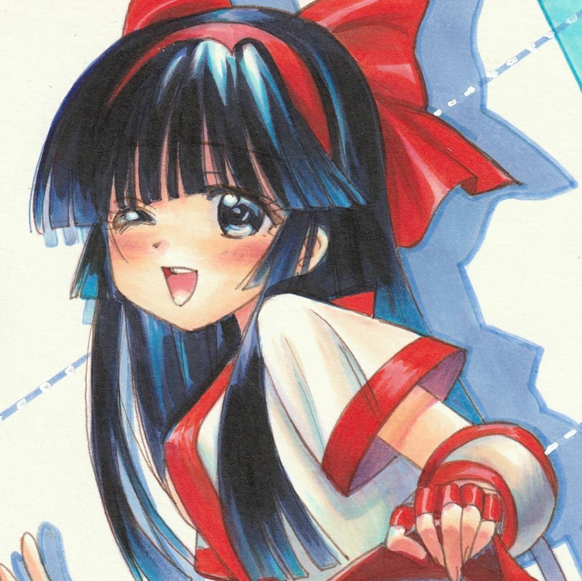 同人手描きイラストB5原画☆ぱんつ娘☆【オリジナル】