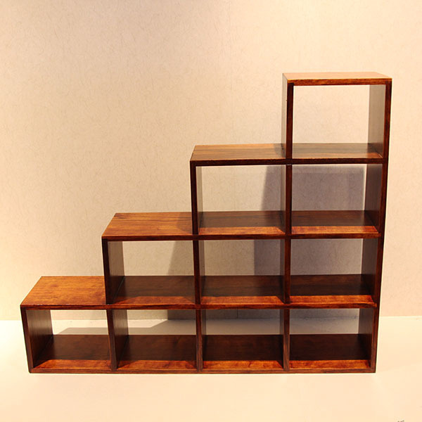 飾り棚 漆塗り 和風 月 角 30cm 飾り棚 階段タンス 漆塗り 和風 和室