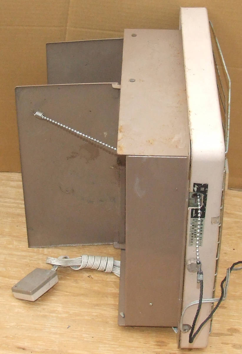 昭和レトロな換気扇　鉄シャッター　鉄FAN 吸排気　強弱　使用可能　AC100V　30cm シャープ製