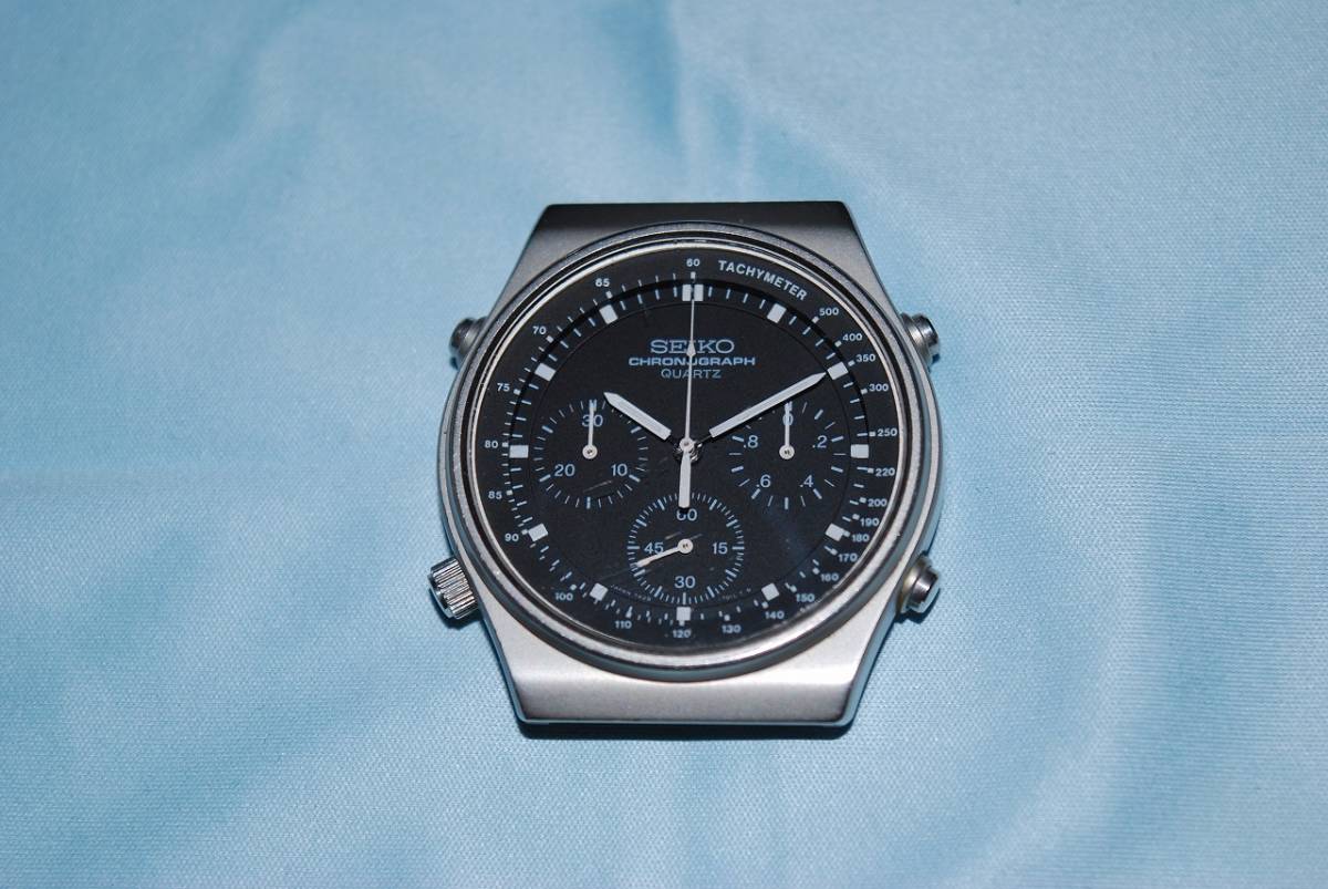 7A28-701A | Seiko Chronograph Quartz Speedmaster Vintage Black The 