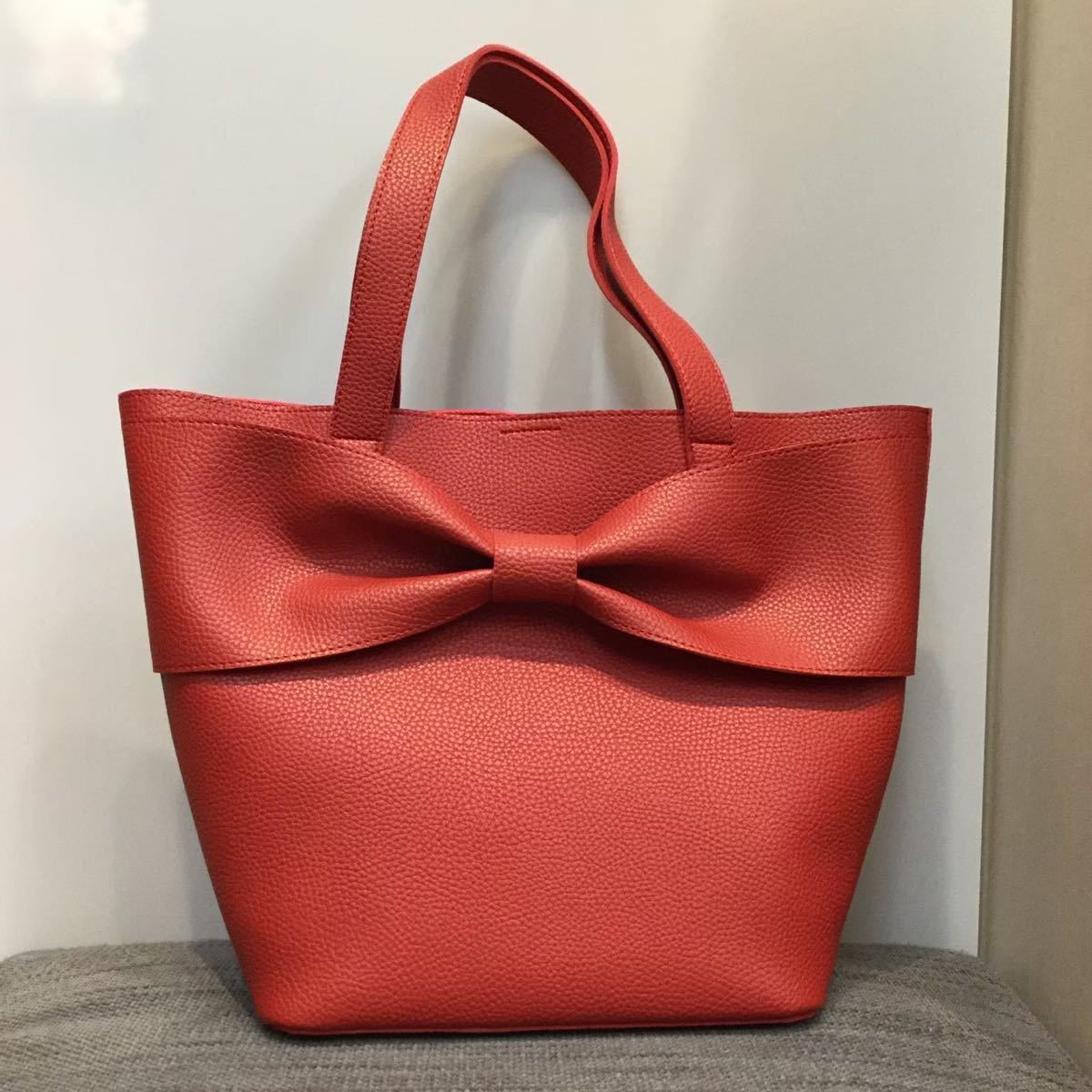 100%新品，得価 特価 sale トートバッグ 綺麗 レディス プレゼント 可愛い バッグ リボン 大きめ レッド(その他)｜売買されたオークション情報、yahooの商品情報をアーカイブ公開 - オークファン その他