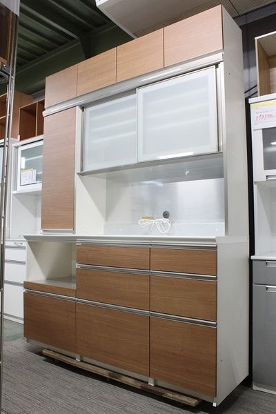 パモウナ IDC大塚 高級キッチンボード 幅160 全ブルモーション 