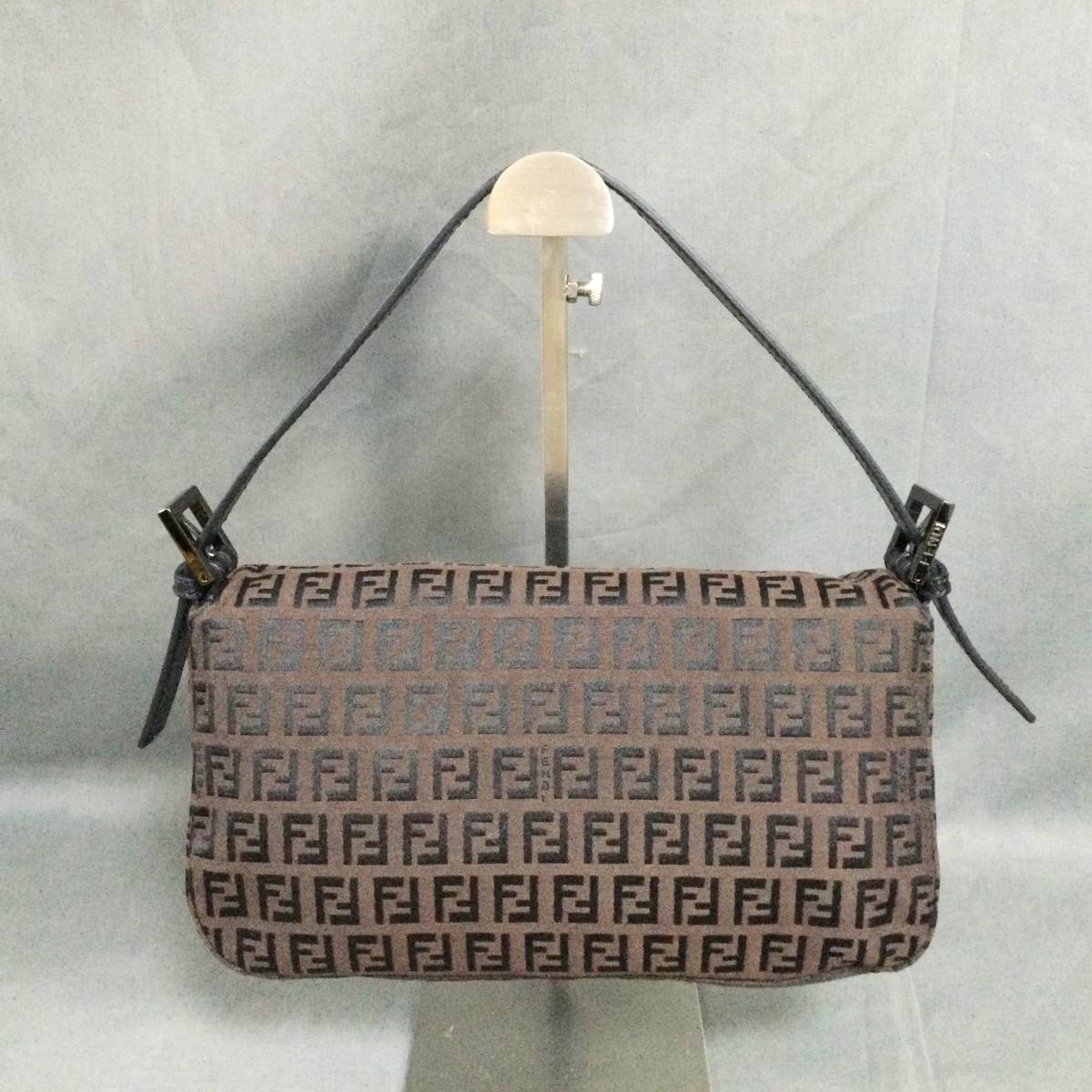 Φ 9/28 191130 FENDI ミニズッカ柄 キャンバス×レザー ブラウン系 