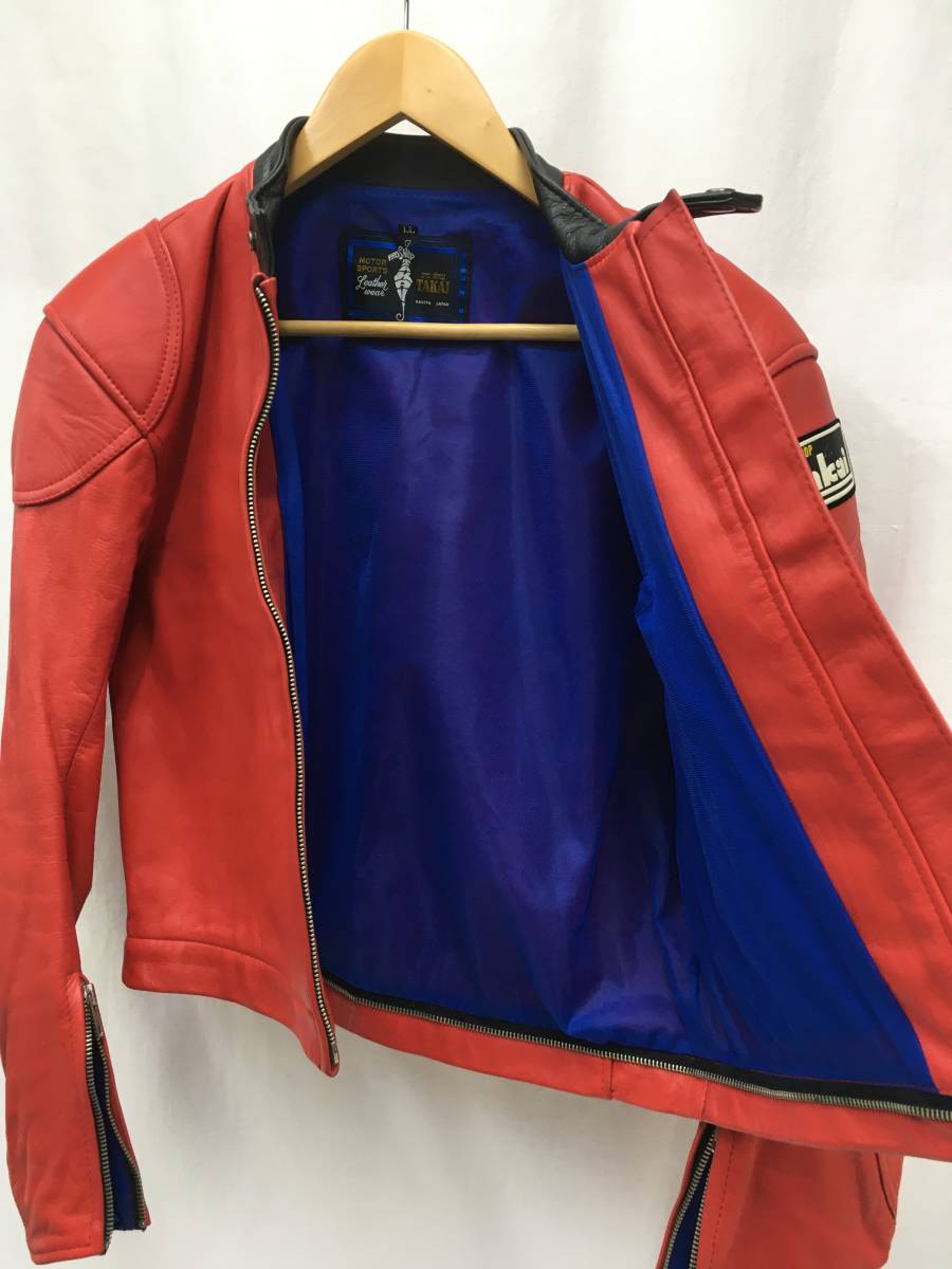 TAKAI 革ツナギ タカイ レーシングスーツ 日本製 shop M牛革レザー