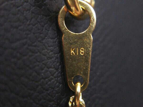 K18 ネックレス 2.7g ネックレス 中古 K18 ネックレス 18金 ブラウン 