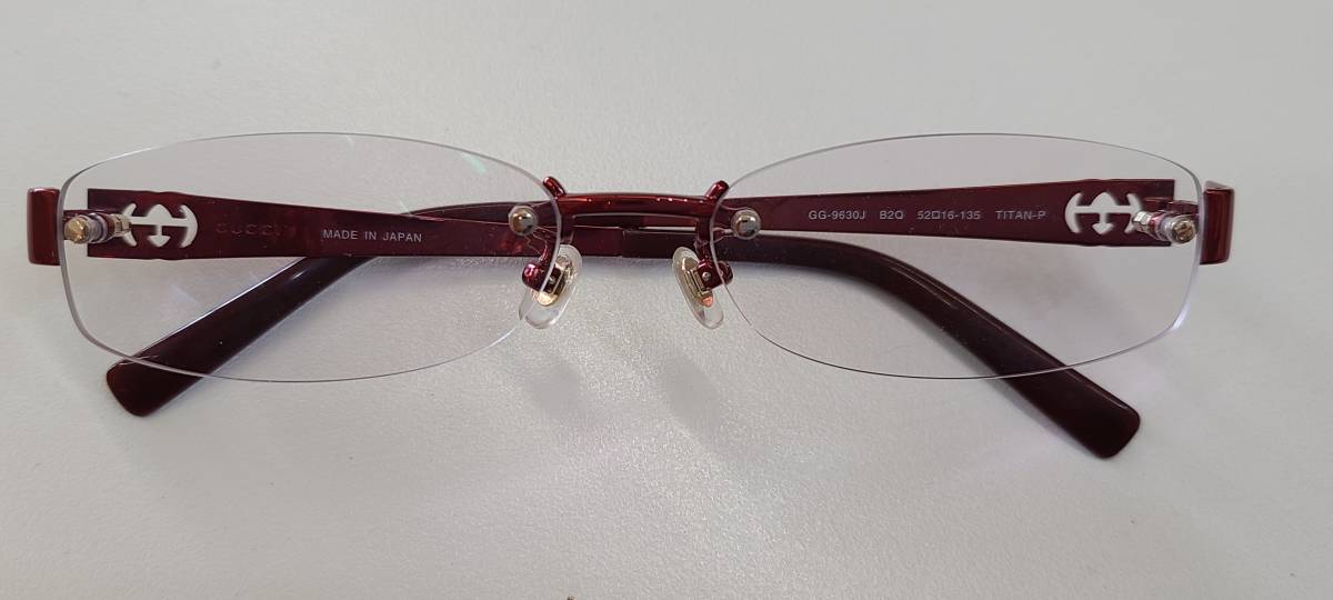 GUCCI/グッチ メガネ めがね/眼鏡 チタン/TITAN GG 9630J B2Q 54□16  