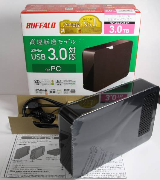 外付けハードディスク（中古品） BUFFALO 3.0TB BUFFALO 外付け