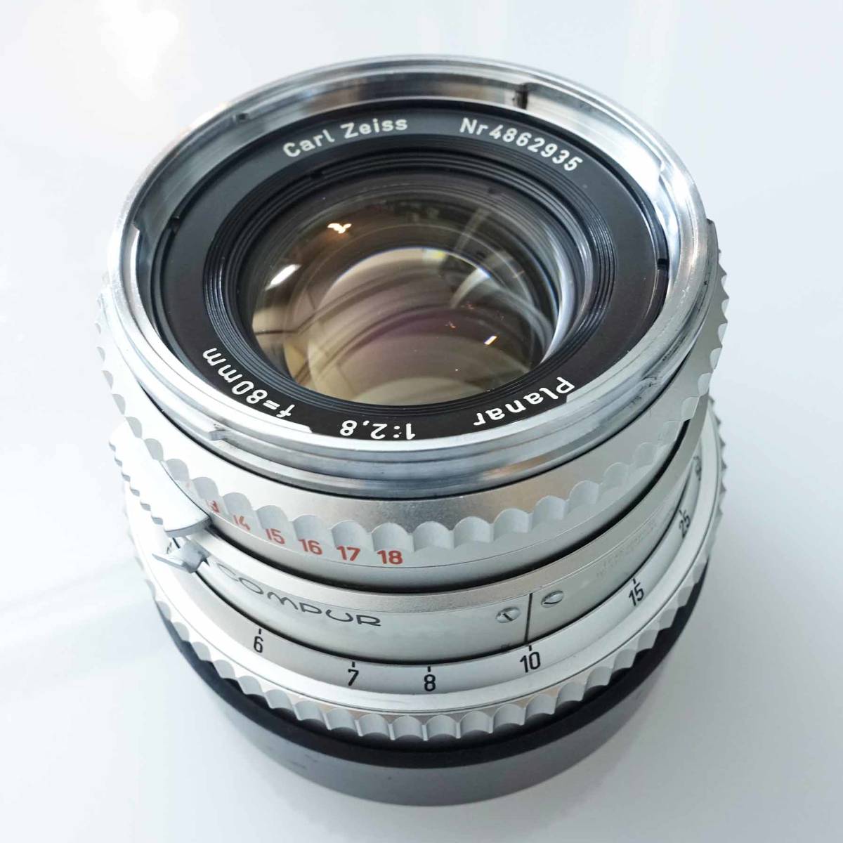 【レンズ極美品・ボディ良品】ハッセルブラッド　ボディ500C初期型1958年製・レンズ80mm/2.8（Cレンズ）・マガジン裏窓付旧型C12_7