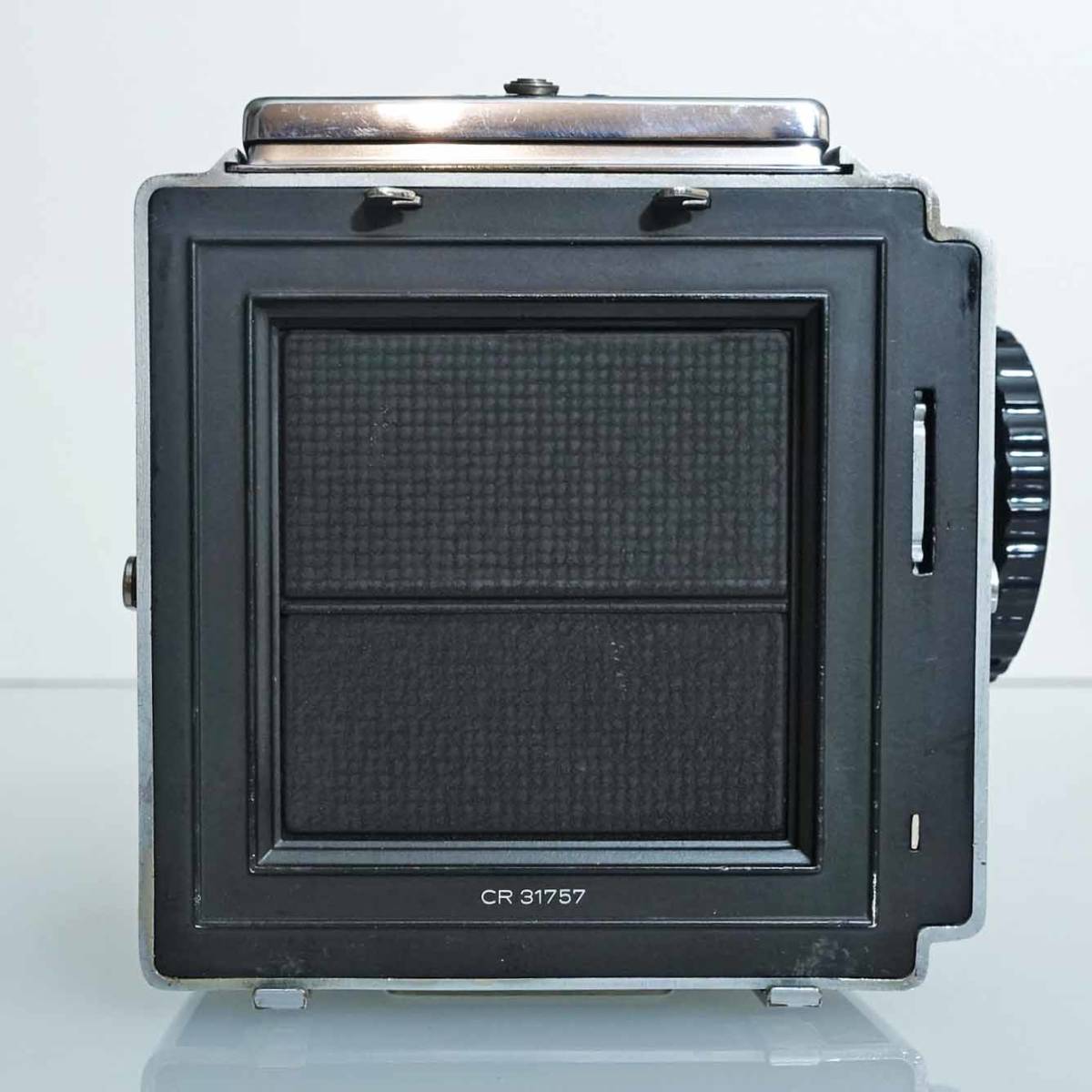 【レンズ極美品・ボディ良品】ハッセルブラッド　ボディ500C初期型1958年製・レンズ80mm/2.8（Cレンズ）・マガジン裏窓付旧型C12_8