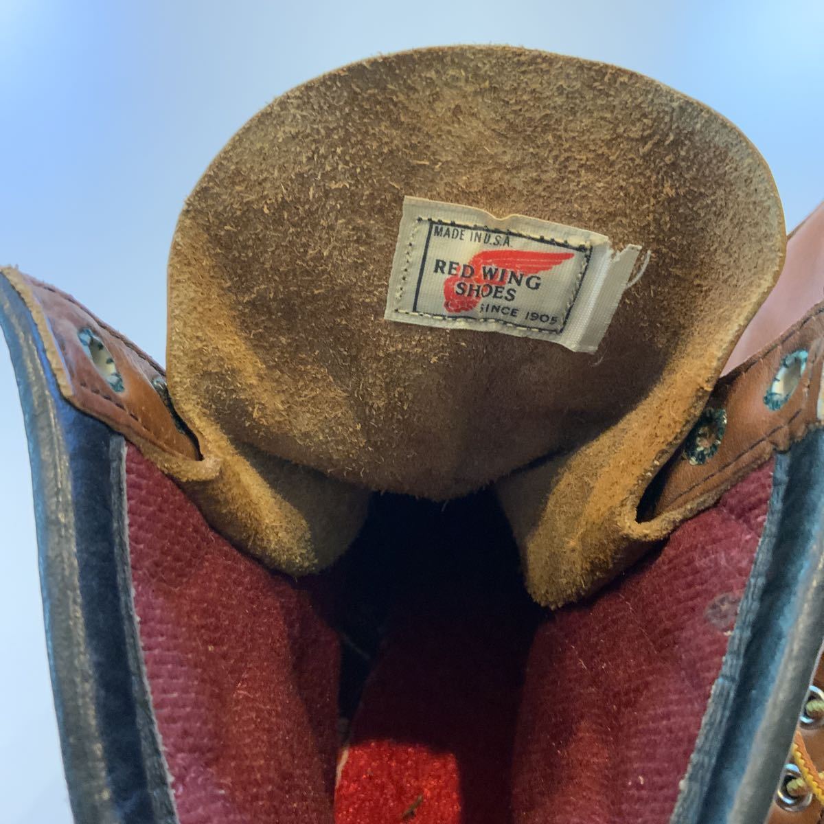 80s 90s REDWINGレッドウイング 956 旧羽根タグ US7.5 アイリッシュ