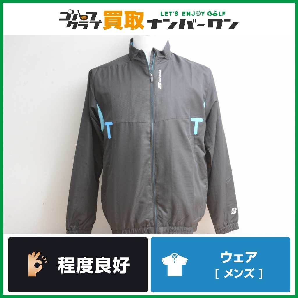 ★売切り【人気ブランド】ブリヂストン TOUR B メンズ フルジップ ブルゾン ブラック Lサイズ アウター ゴルフウェア ジャケット ツアーB