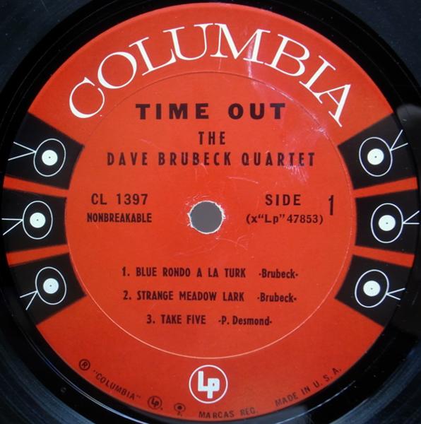 MONO 6eye USオリジ DAVE BRUBECK time out TAKE5表記無し 名盤