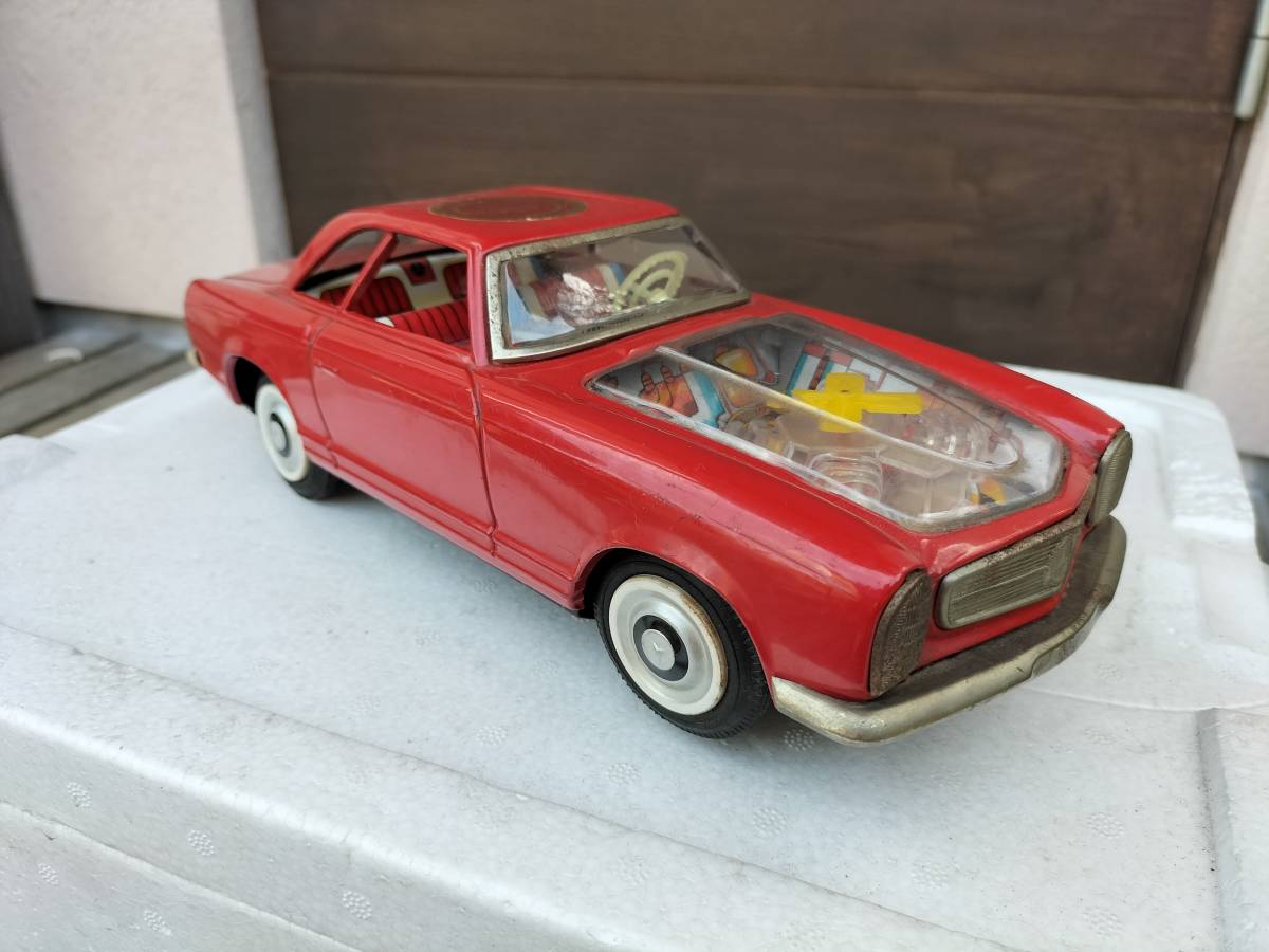 旭玩具メルセデス ベンツ300SLロードスター白ブリキ toy メルセデス 