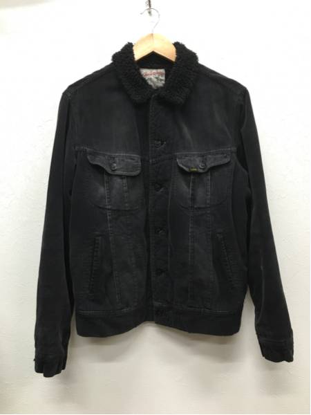 美品 LEE Storm Rider コーデュロイボアジャケット L ブラック 