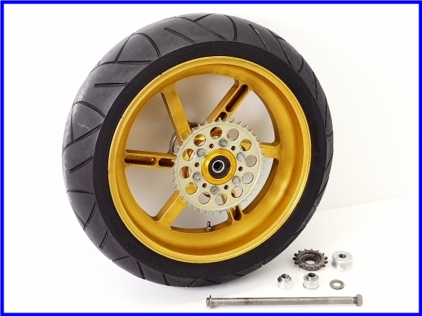 R】良品♪CB750(RC42) ハイポイント 鍛造リアホイールset♪ CB750に