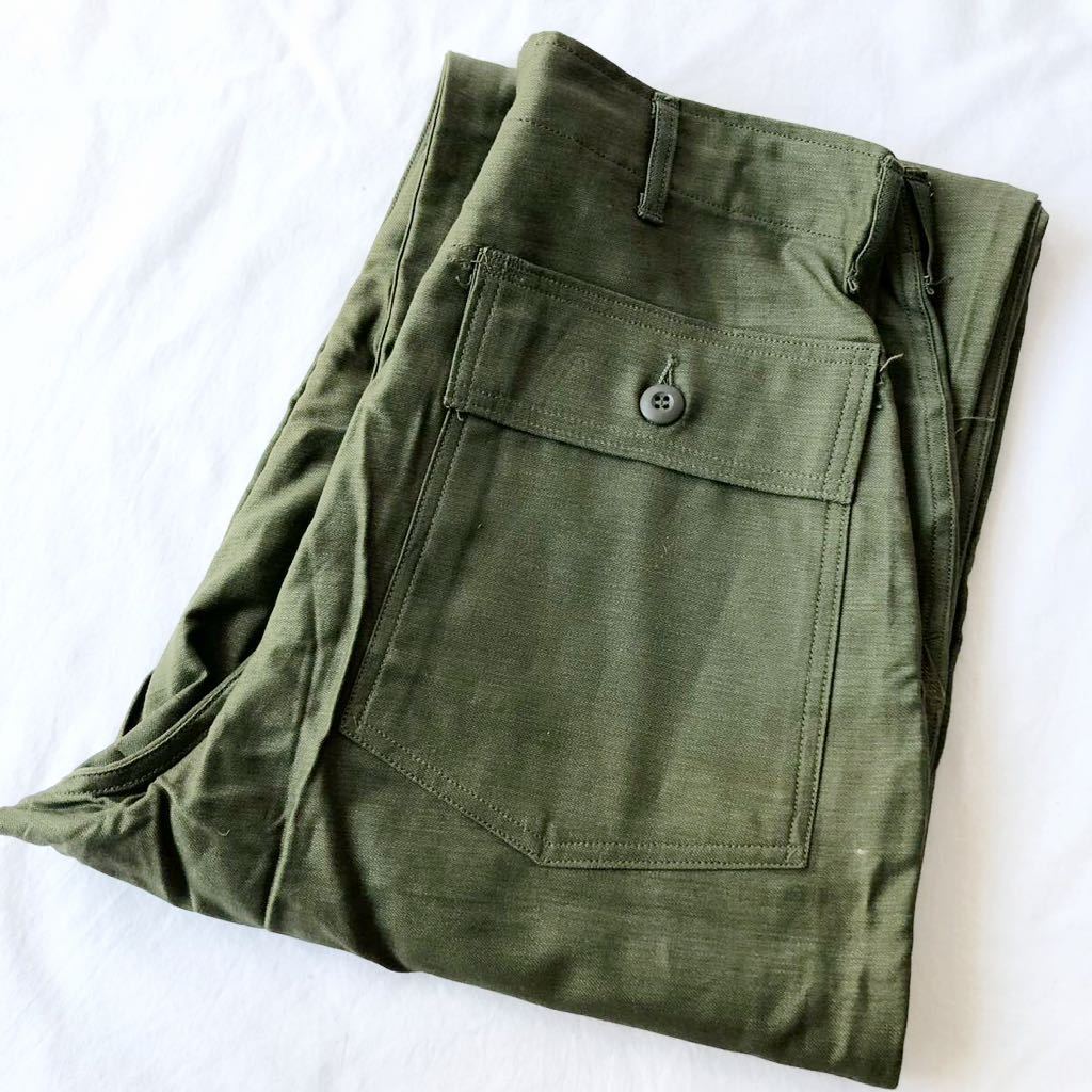 デッドストック! 60s 70s 米軍実物 コットン ベイカーパンツ 