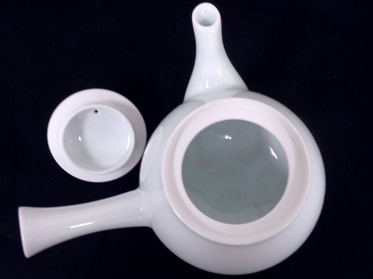 人間国宝 井上萬二作 青白磁彫文面取 大作 36㎝ 販売価格120万円 本物