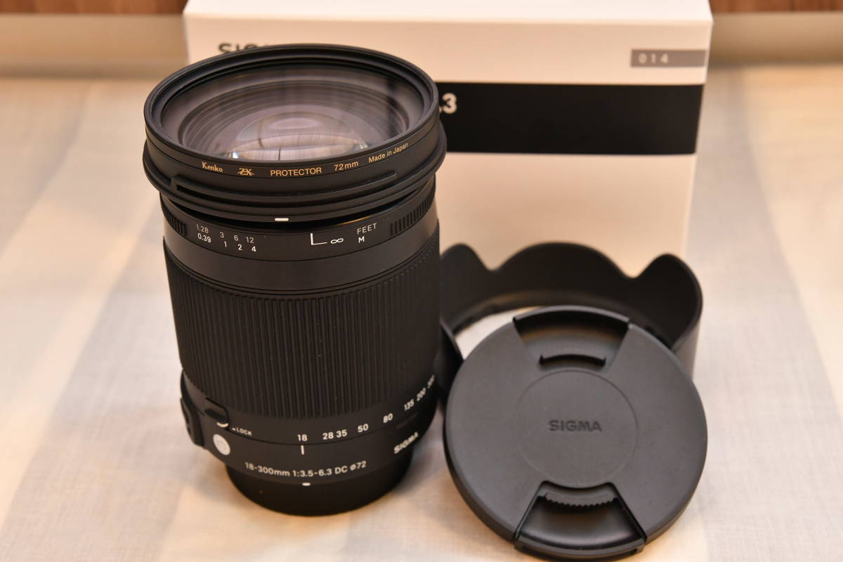 新同品、保証(2022.9迄)】 SIGMA(シグマ)18-300mm F3.5-6.3 DC MACRO OS