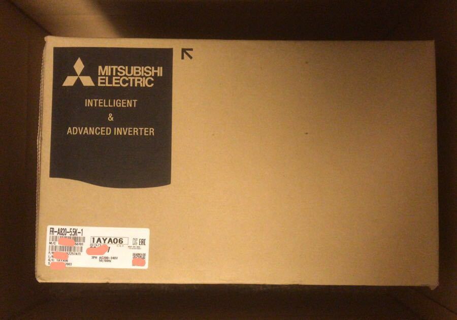 「4」★新品未開封★三菱電機MITSUBISHI、FR-A820-5.5K-1、高性能インバータ FREQROL-A800シリーズ、