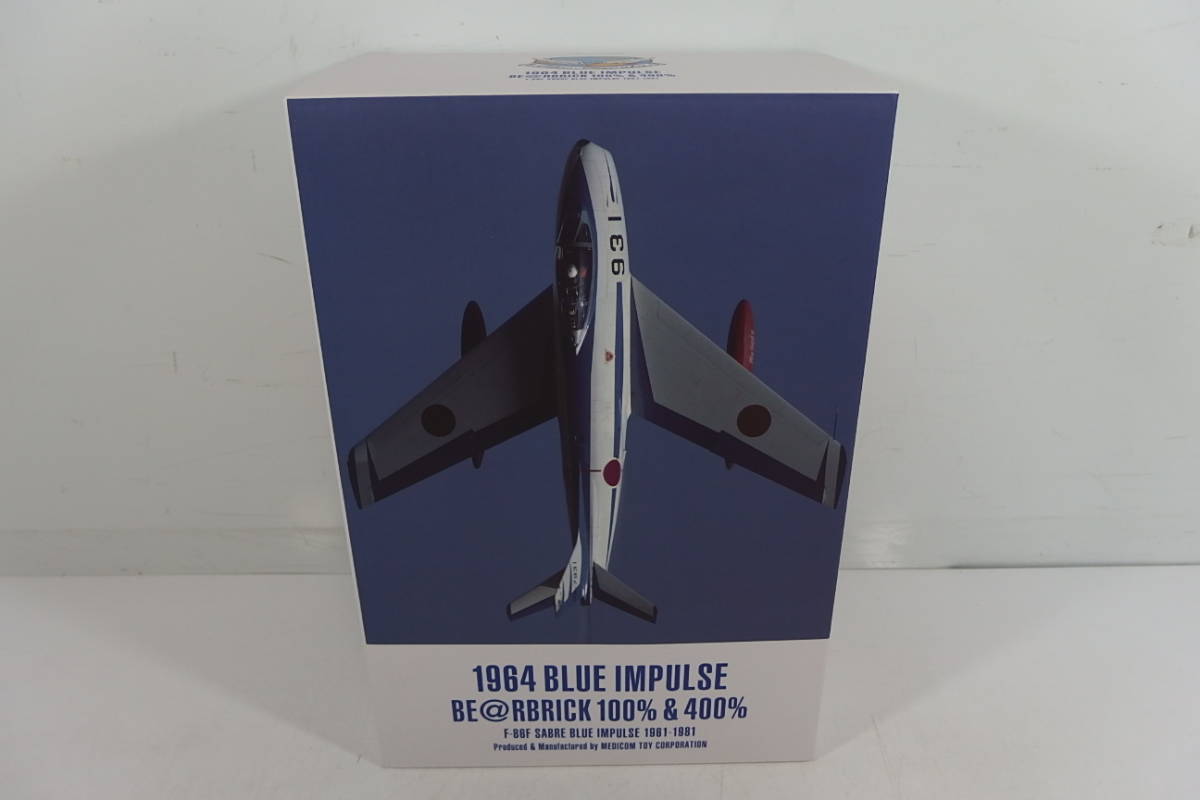 ◇1964 BLUE IMPULSE BE@RBRICK 100% & 400% ベアブリック ブルー
