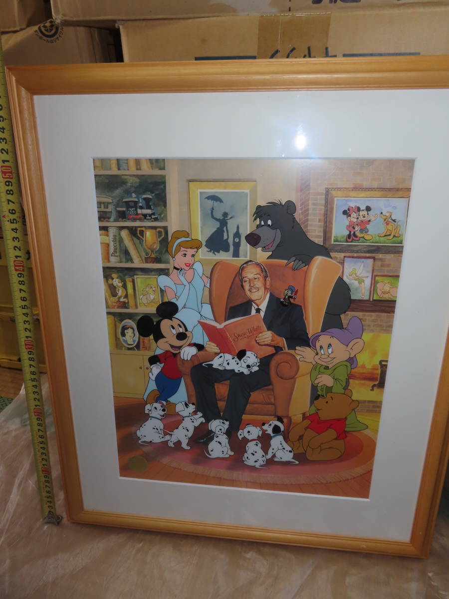 Disney セル画 Walt The Great Storyteller 限定2500枚 額装 証明書