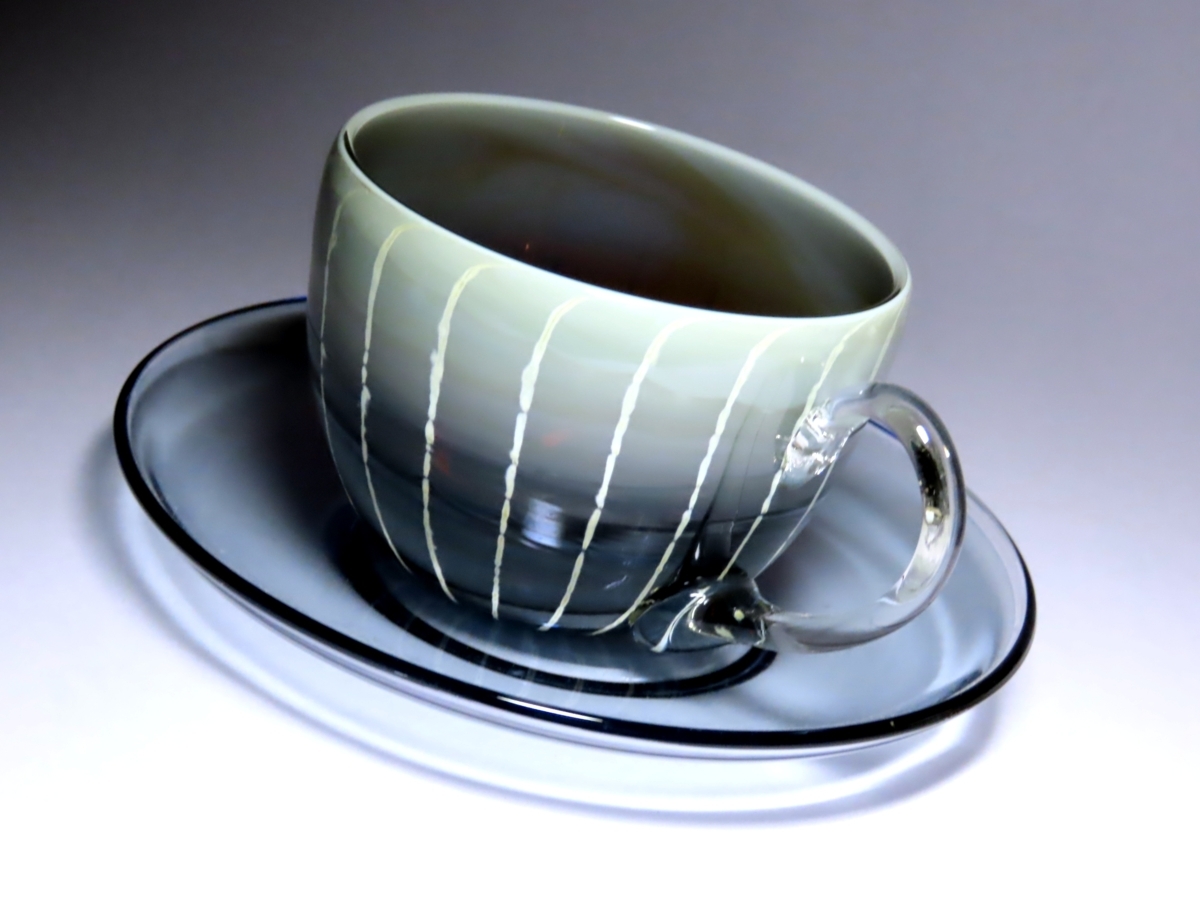由水常雄　燿変ガラス　抹茶茶碗　能登島ガラス工房　茶道具 由水常雄 燿変ガラス 抹茶茶碗 能登島ガラス工房 茶道具 【公式通販】