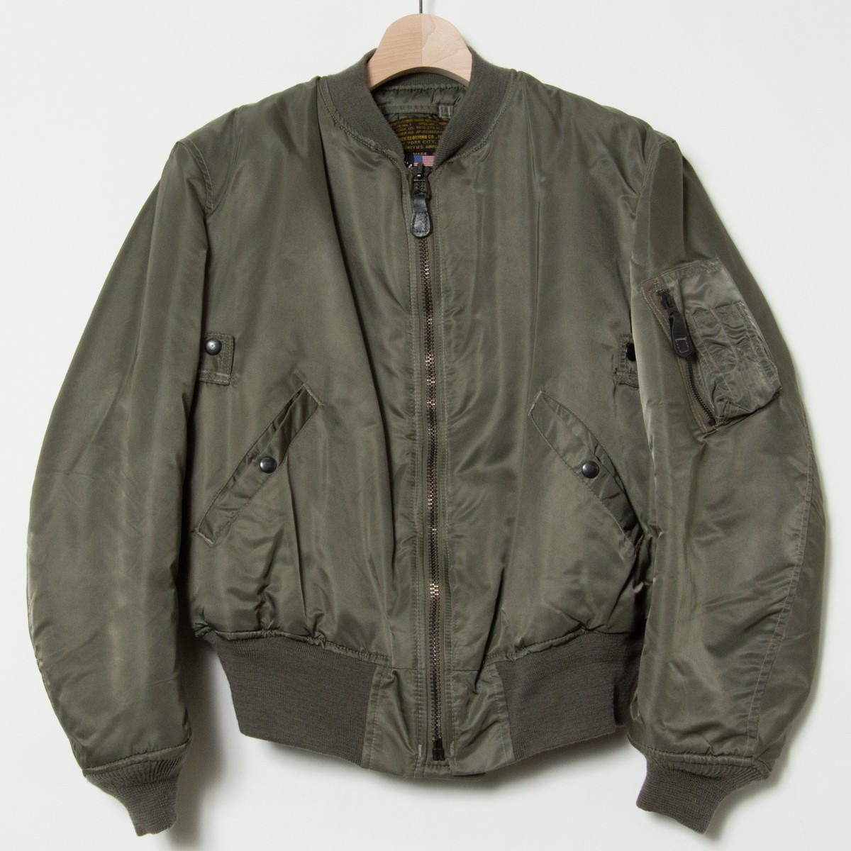 AVIREX アヴィレックス USA製 フライトジャケット MA-1 グリーン  
