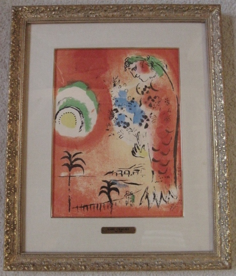 【ABC】シャガール/天使たちの湾/リトグラフ/ノーサイン/'60