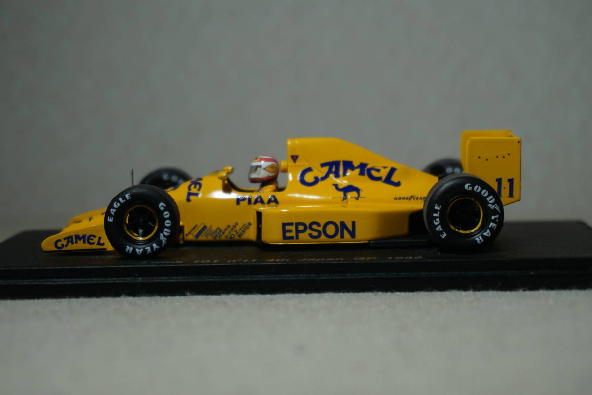 1/43 タバコデカール加工 ピケ spark LOTUS 101 Judd #11 Piquet 1989