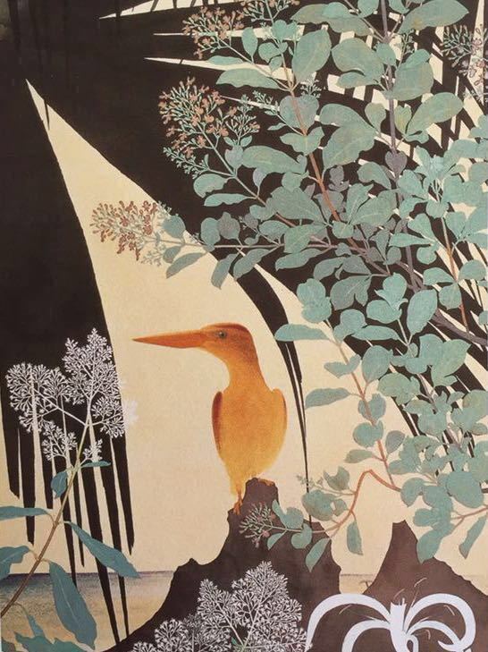 田中一村】12種展開「奄美の森」シリーズ「初夏の海に赤翡翠」ポスト