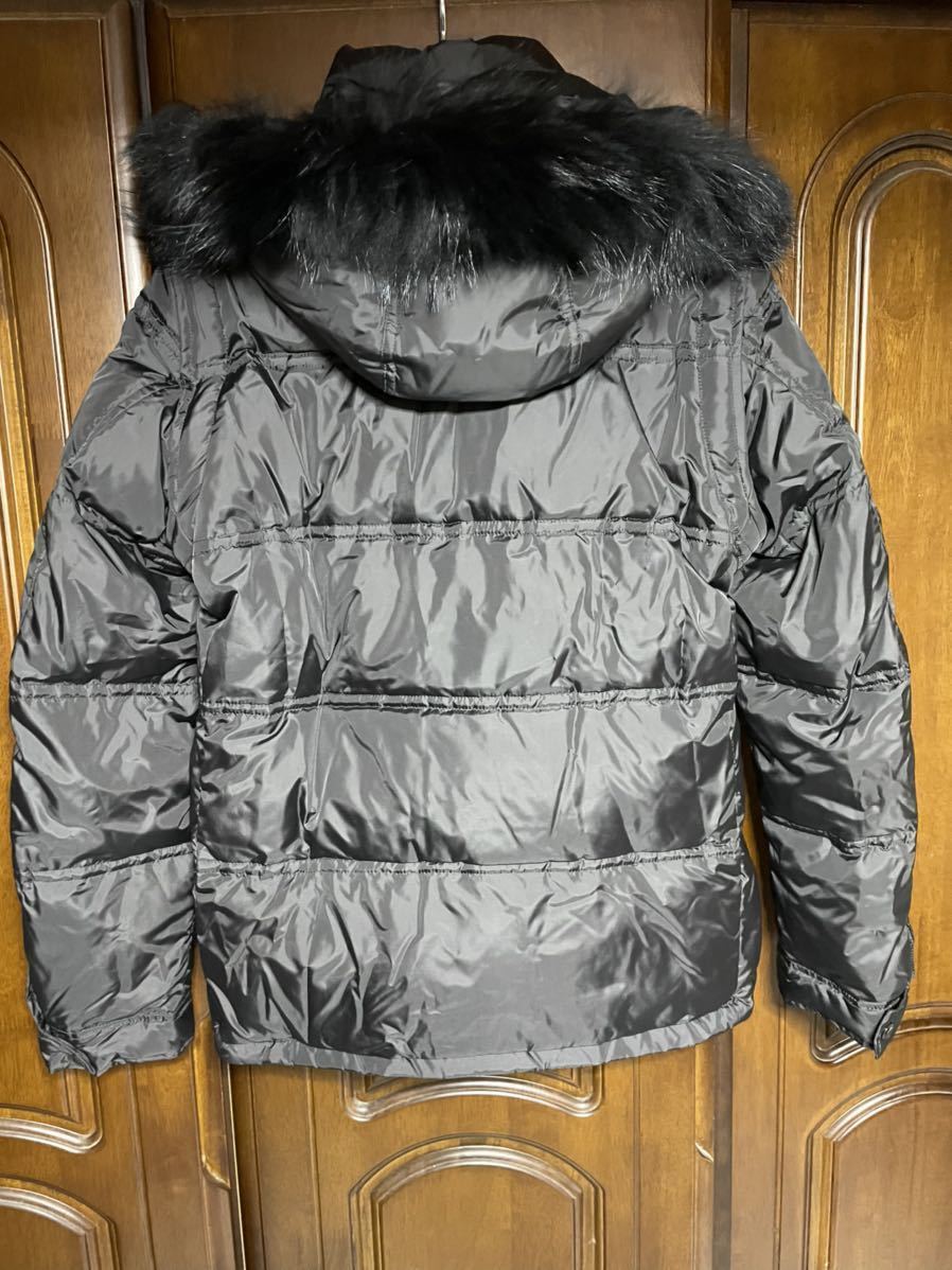 上腕ジップポケット・毛皮ファ-☆ 極美品 BURBERRY BLACK LABEL