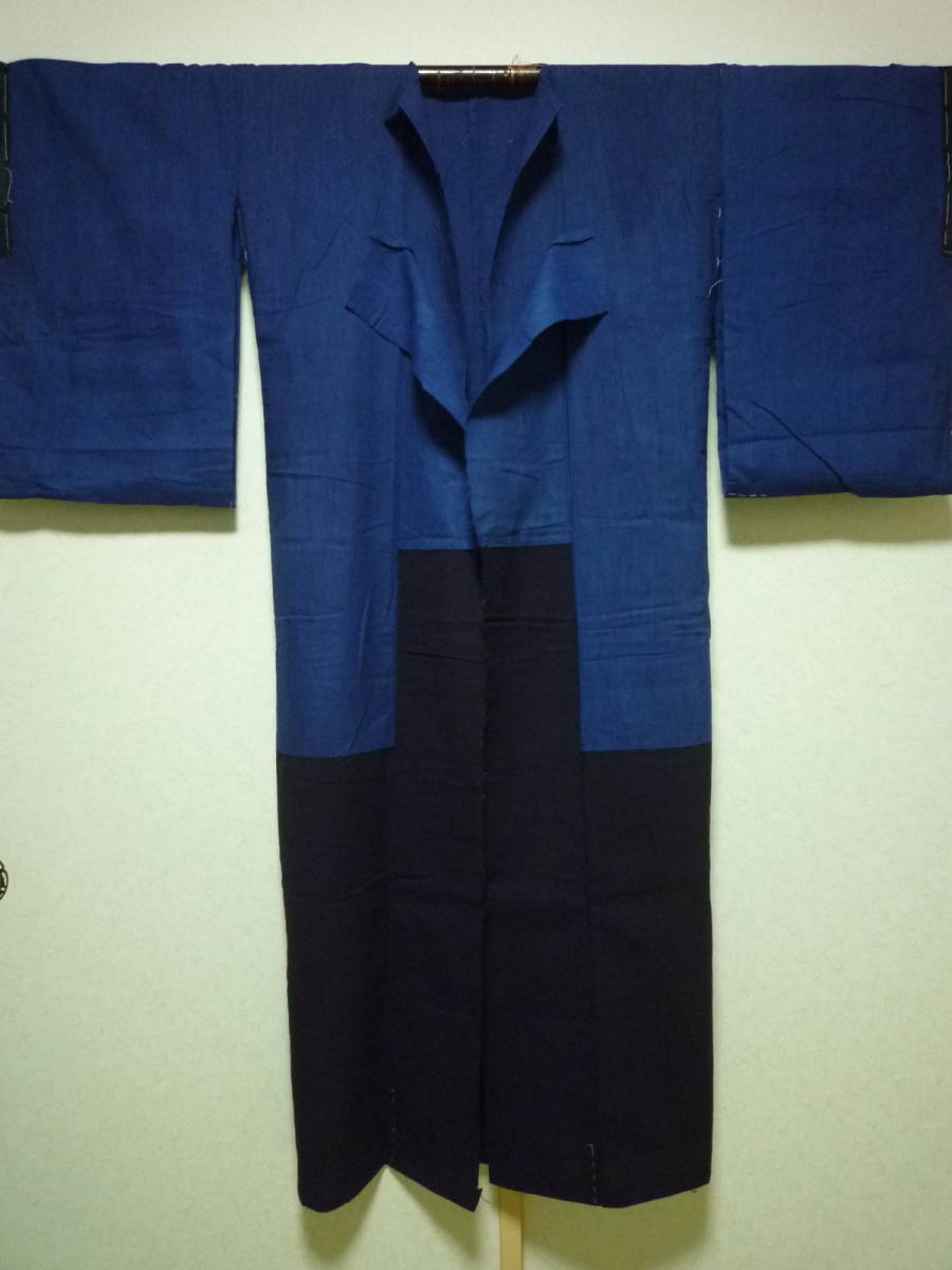 古布 藍染木綿2色 着物裏地(リメイク素材)｜売買されたオークション