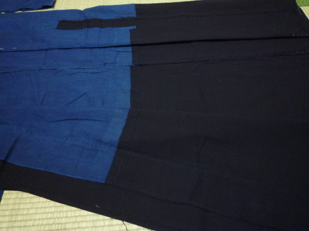 古布 藍染木綿2色 着物裏地(リメイク素材)｜売買されたオークション