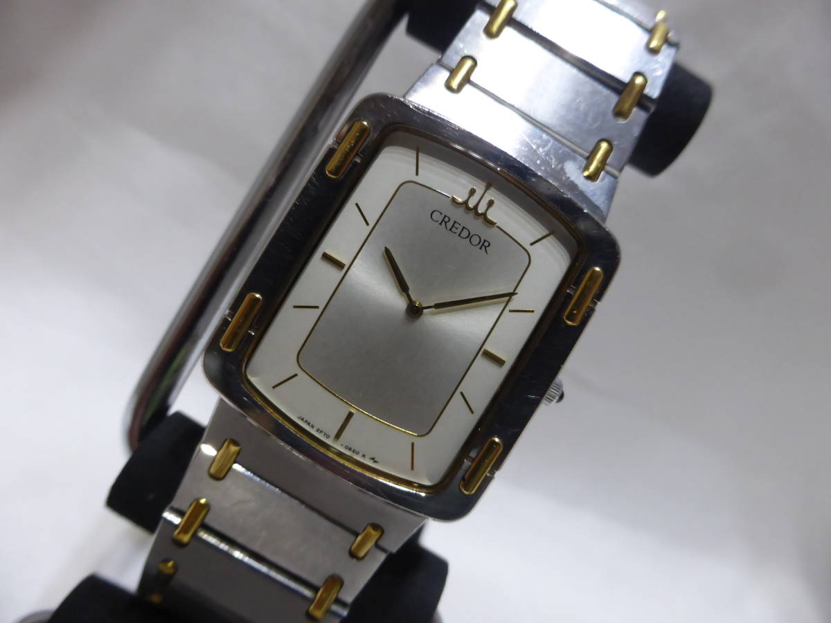 SEIKO☆セイコー クレドール SS×18KT メンズ 腕時計 2F70-5590☆ さ行 