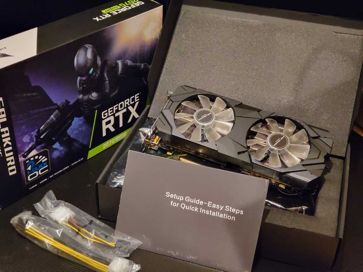 ジャンク品 MS-GeForce RTX 2080 super icraft OC8G ビデオカード