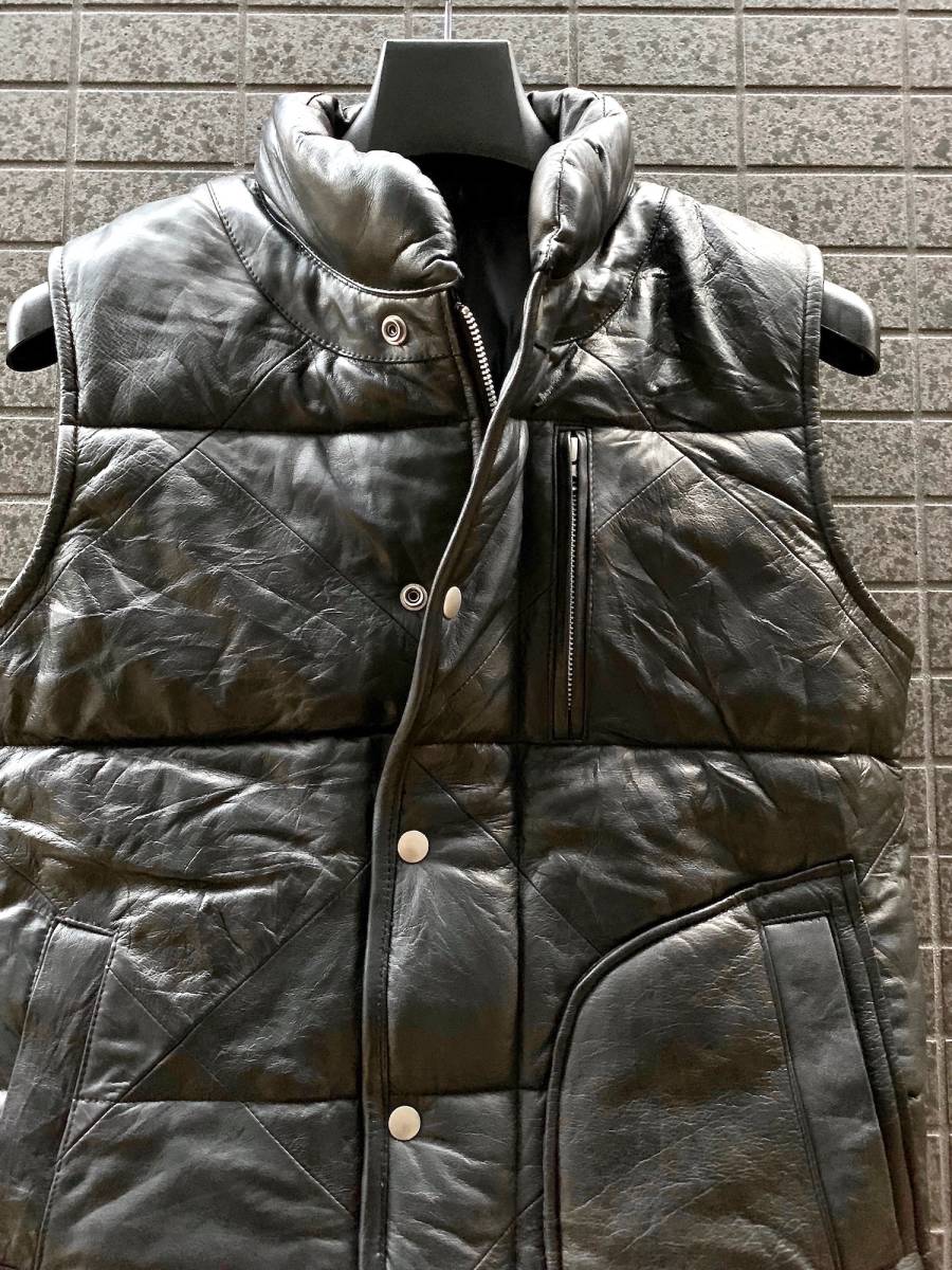 本革 Yahoo!オークション モデル出品 Lサイズ 本革パッチワーク×黒 