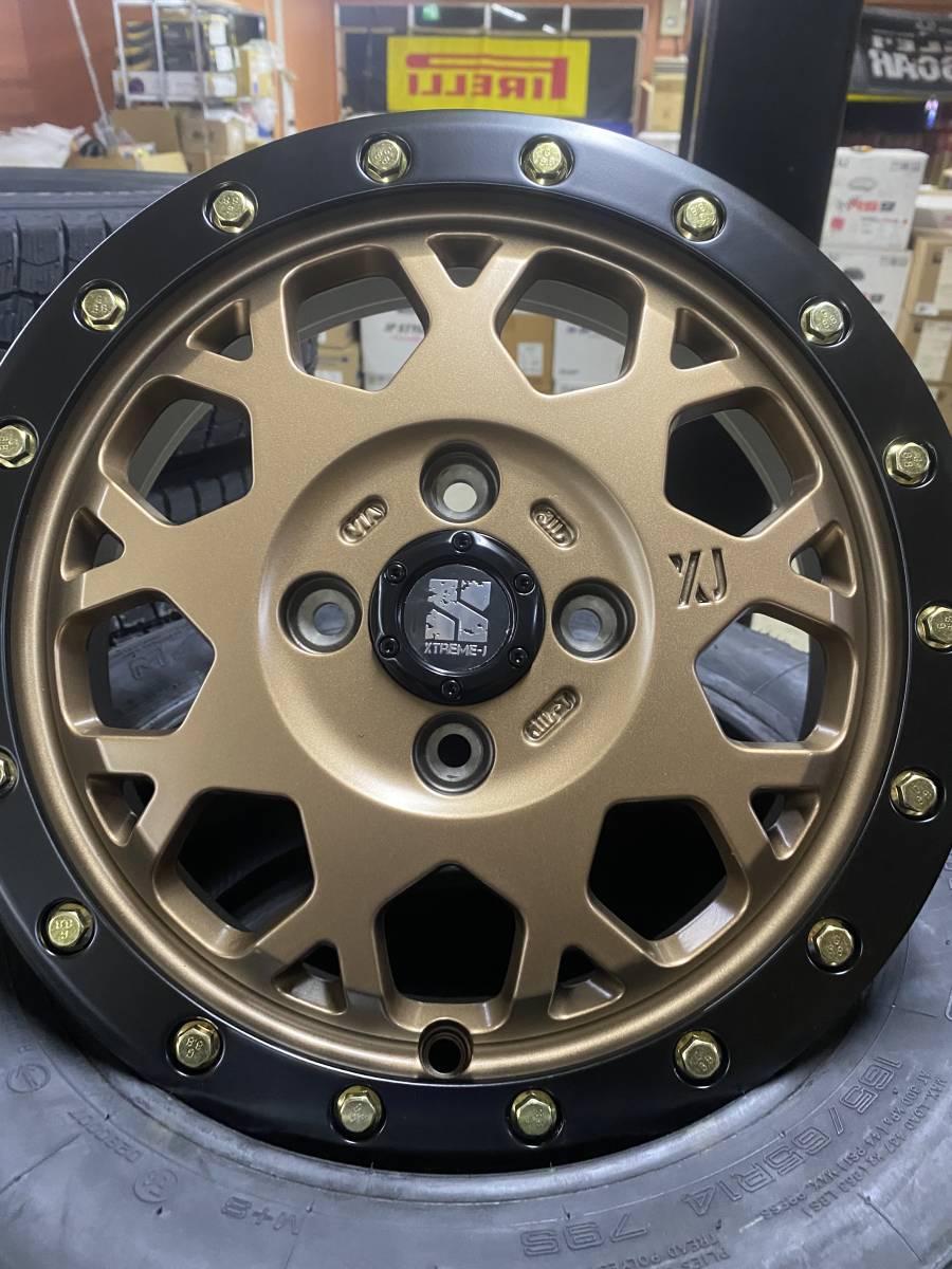 【新品未使用】MLJ エクストリームJ＆ナンカン FT-9 165/65R14 ◆ホワイトレター◆【タイヤホイール4本セット】ハスラー・軽トラ 等_2