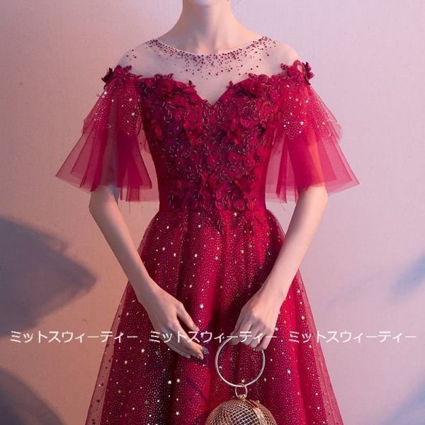 ウエディングドレス 半袖 カラードレス 赤 安い 結婚式 ロングドレス 演奏会 コンサート 二次会 Aライン ステージ衣装 パーティードレス カラードレス ウェディングドレス 半袖 k-1 半袖ソフトマーメイド 2024年最新版\u201c似合う\u201dがわかる♪赤カラードレスの選び方
