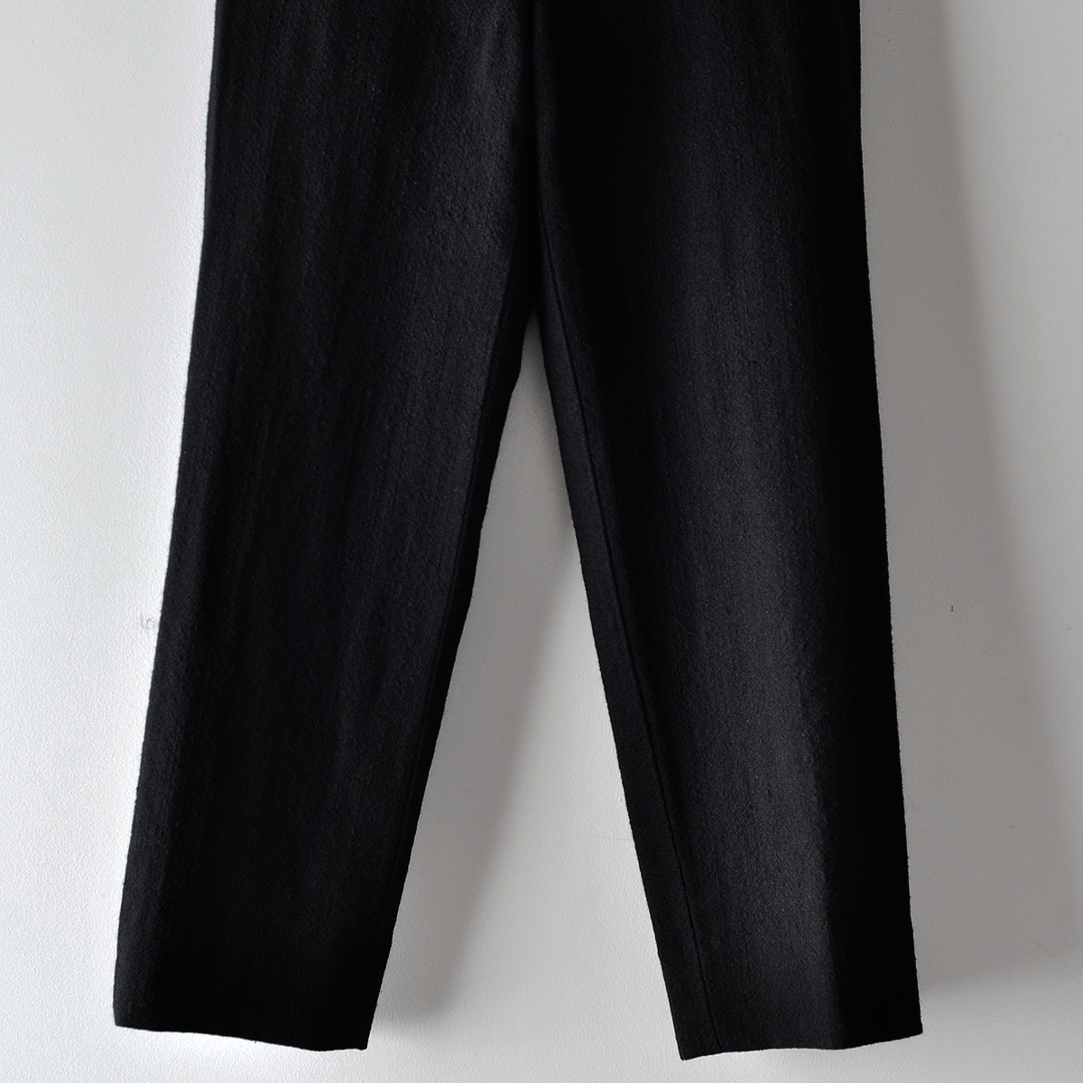 希少 00s COMME des GARCONS HOMME ウール 絨毛 ホワイトステッチ 