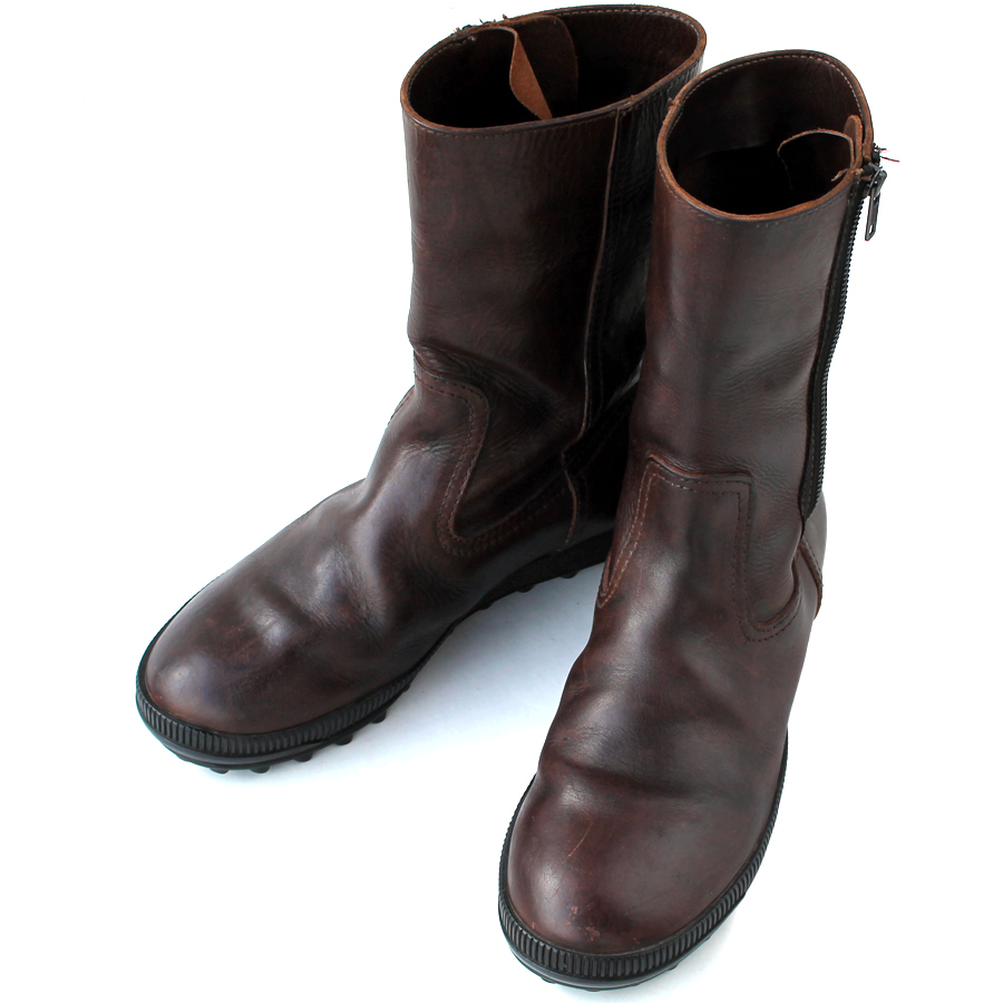 イタリア製★プレミアータ PREMIATA★サイドジップブーツ 7＝25.5 レザーブーツ ブラウン メンズ v-948
