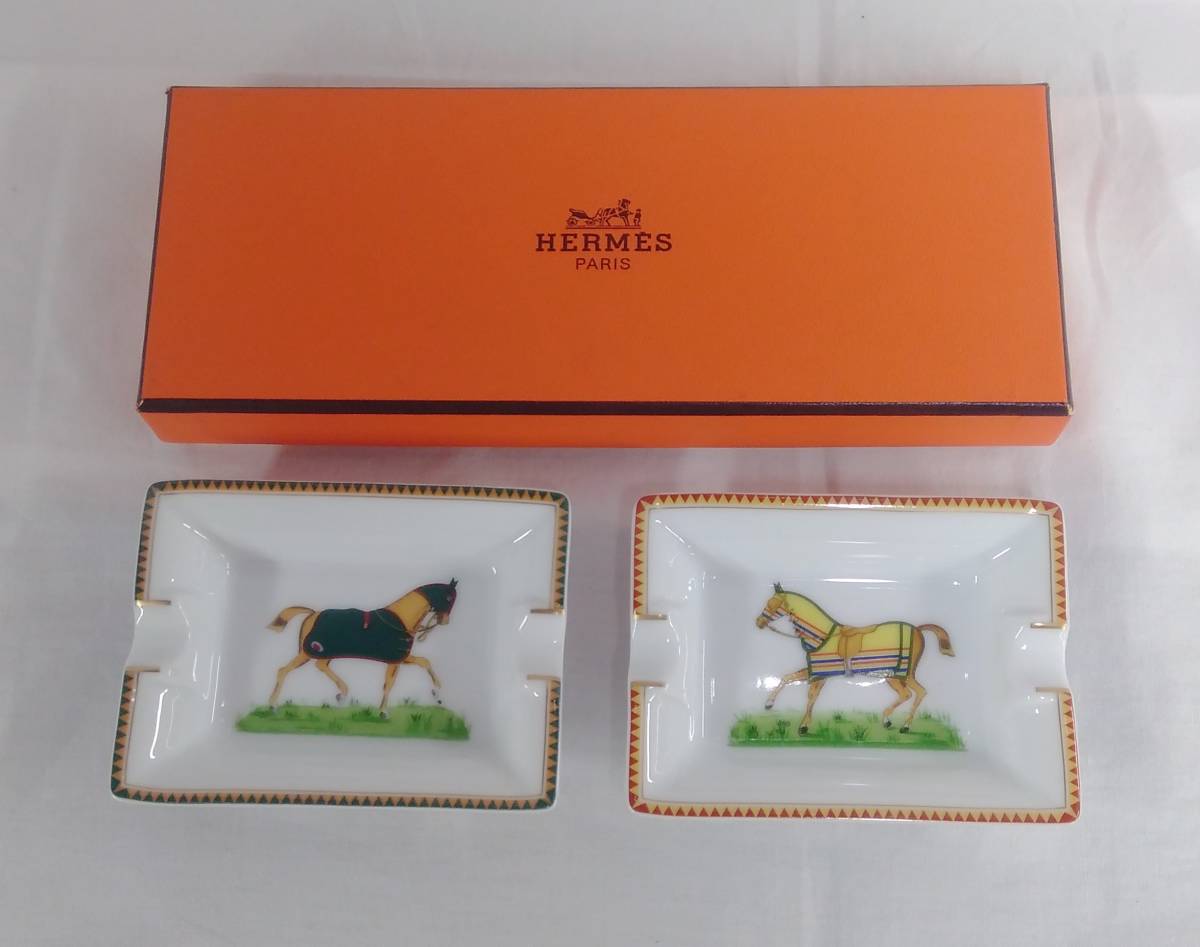 HERMES 陶器製 灰皿 馬具デザイン 帽子 HERMES - HERMESエルメス