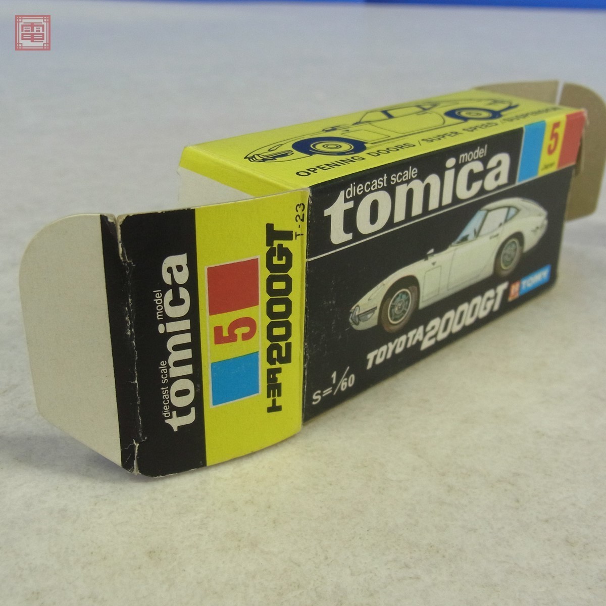 トミカ 日本製 No.5 トヨタ 2000GT 1Aホイール 旧ホイール 黒箱 トミー