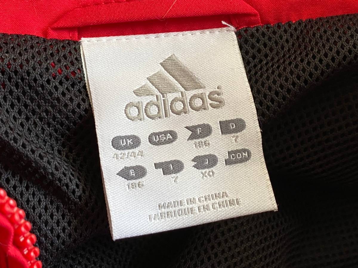 B①/ adidas アディダス ジャージ 上 スポーツウエア ジップ SIZE:XO(L 