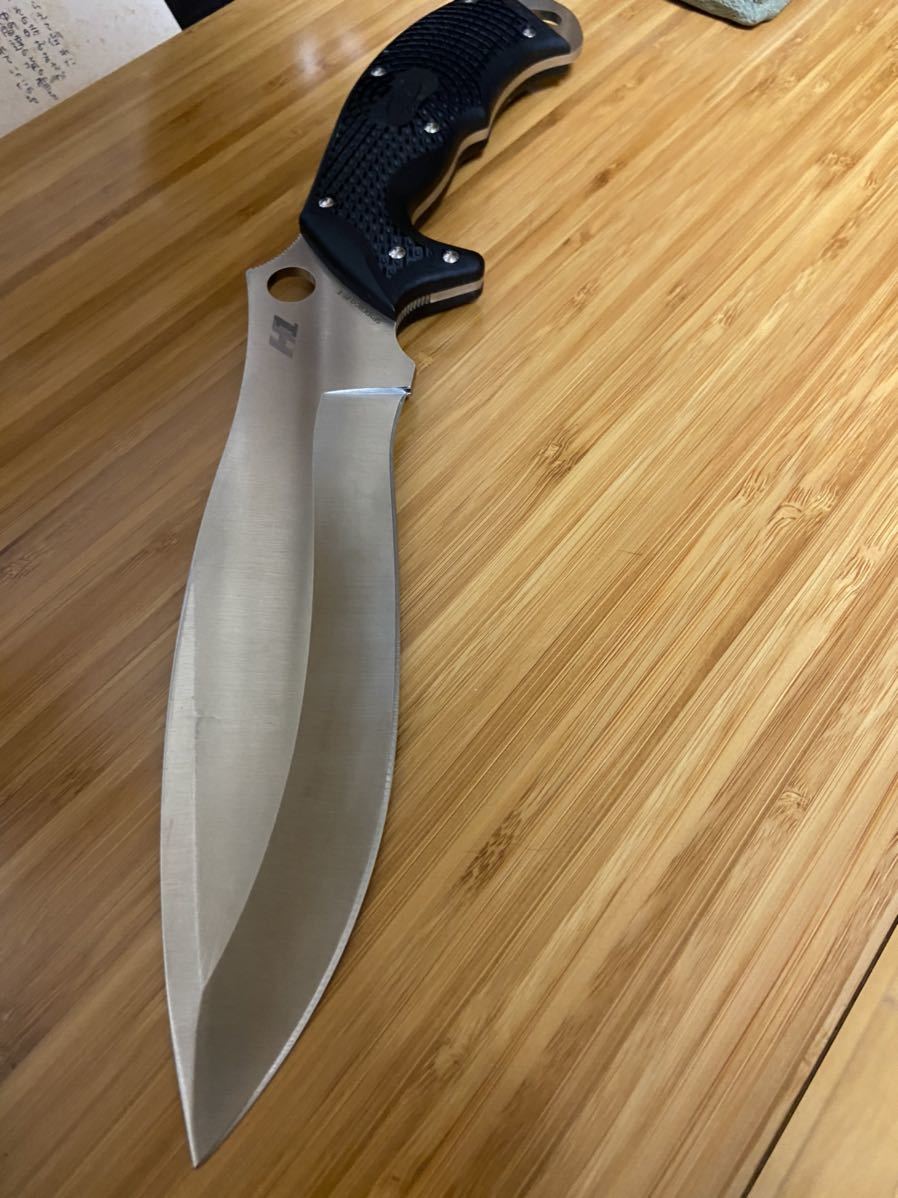 スパイダルコナイフ H1鋼ロックソルト エド・シェイプ氏のデザイン　錆びないナイフ　レアなナイフ_4