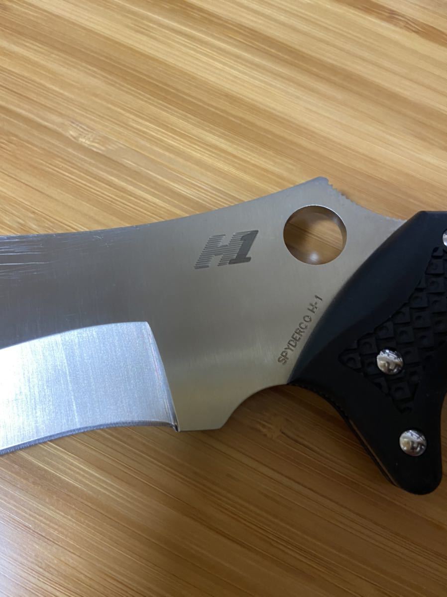 スパイダルコナイフ H1鋼ロックソルト エド・シェイプ氏のデザイン　錆びないナイフ　レアなナイフ_5