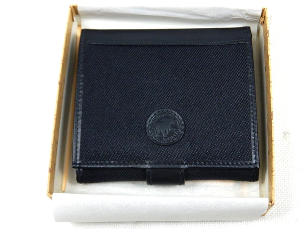 未使用 HUNTING WORLD brown trim 財布 二つ折りS1693280