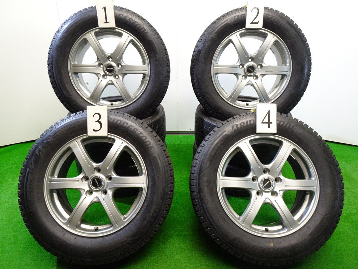 バルミナ BALMINUM 7J BRIDGESTONE DS-M ホイール 4本 7J-17 PCD114 