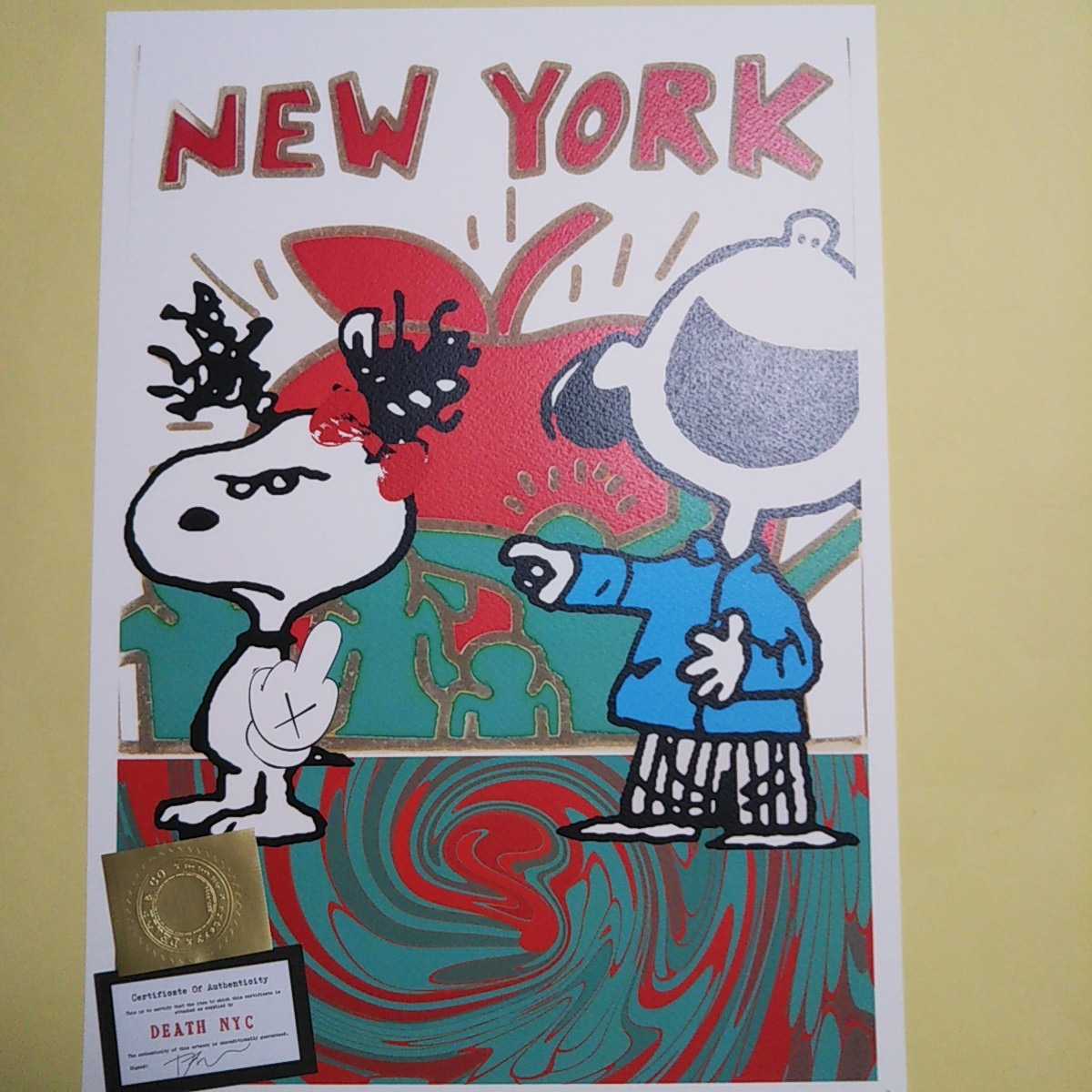 DEATH NYC 21 アートポスター ポスター スヌーピー アートポスター