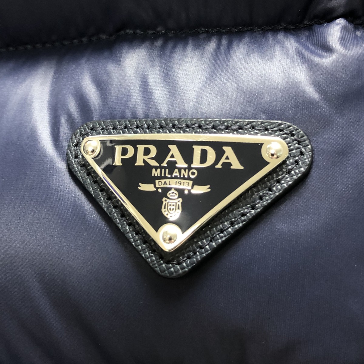 プラダ PRADA ライダースダウン ダウンジャケット メンズ52(XL 