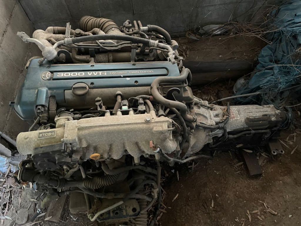 Toyota Aristo 2jz Gte Engine At Mission トヨタ アリスト ツインターボ エンジン オートマミッション 1 5tクレーン車引き取り限定 訳あり エンジン本体 売買されたオークション情報 Yahooの商品情報をアーカイブ公開 オークファン Aucfan Com